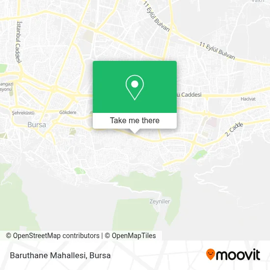 Baruthane Mahallesi map
