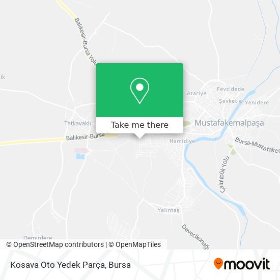 Kosava Oto Yedek Parça map
