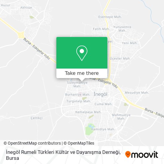 İnegöl Rumeli Türkleri Kültür ve Dayanışma Derneği map