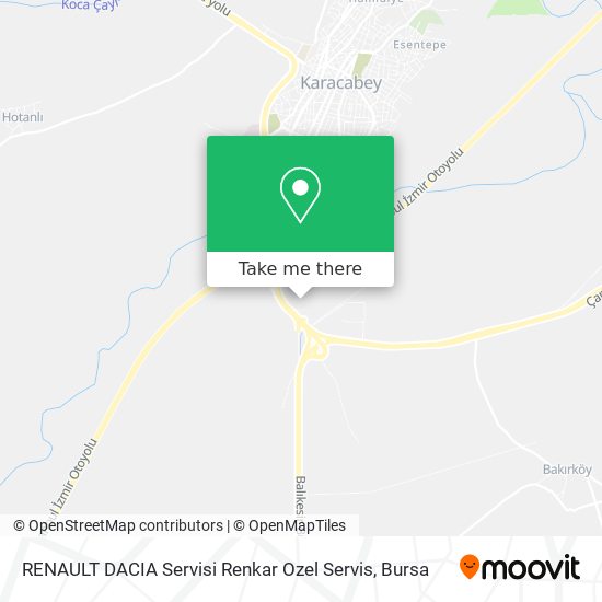 RENAULT DACIA Servisi Renkar Ozel Servis map
