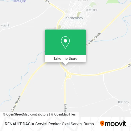 RENAULT DACIA Servisi Renkar Ozel Servis map