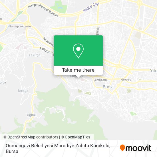 Osmangazi Belediyesi Muradiye Zabıta Karakolu map