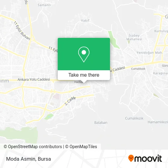 Moda Asmin map