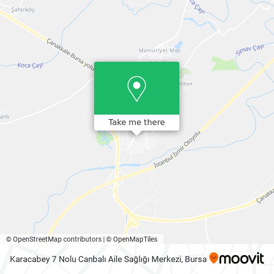 Karacabey 7 Nolu Canbalı Aile Sağlığı Merkezi map