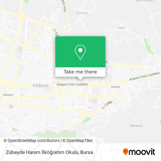 Zübeyde Hanım İlköğretim Okulu map