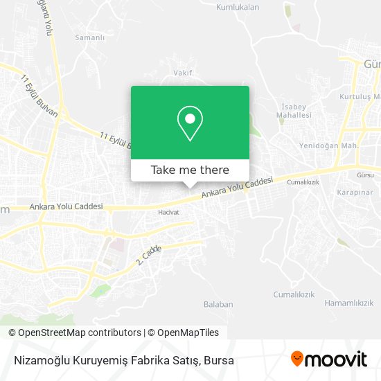 Nizamoğlu Kuruyemiş Fabrika Satış map