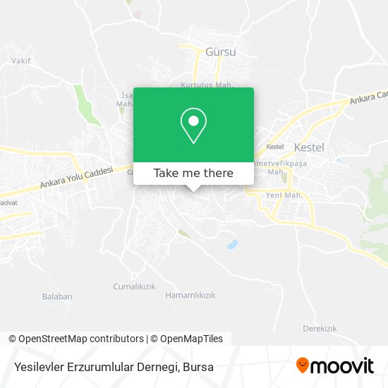 Yesilevler Erzurumlular Dernegi map