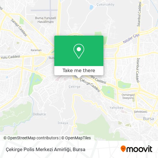Çekirge Polis Merkezi Amirliği map