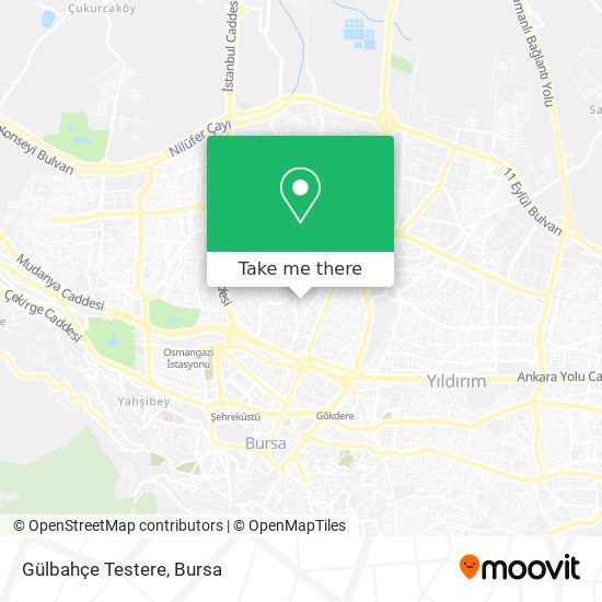 Gülbahçe Testere map