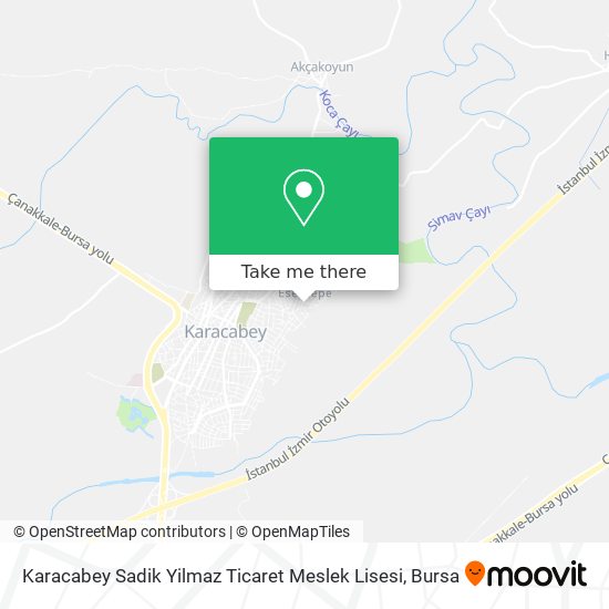 Karacabey Sadik Yilmaz Ticaret Meslek Lisesi map