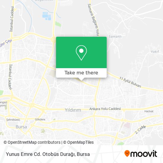 Yunus Emre Cd. Otobüs Durağı map