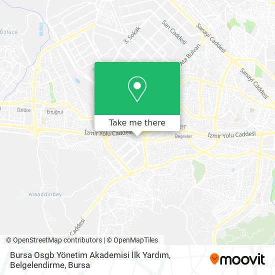 Bursa Osgb Yönetim Akademisi İlk Yardım, Belgelendirme map