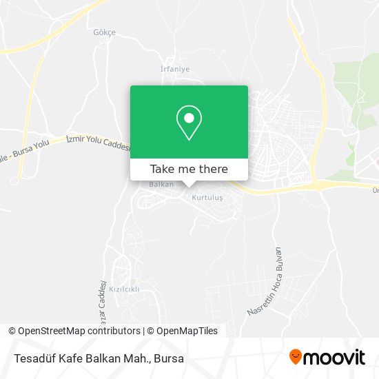 Tesadüf Kafe Balkan Mah. map
