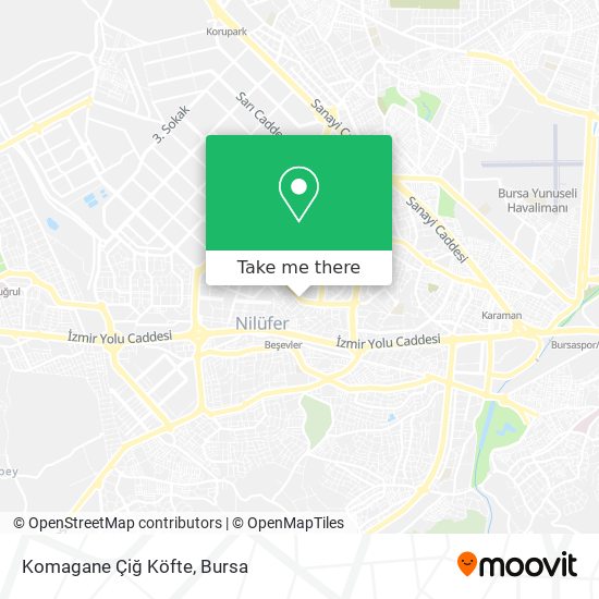 Komagane Çiğ Köfte map
