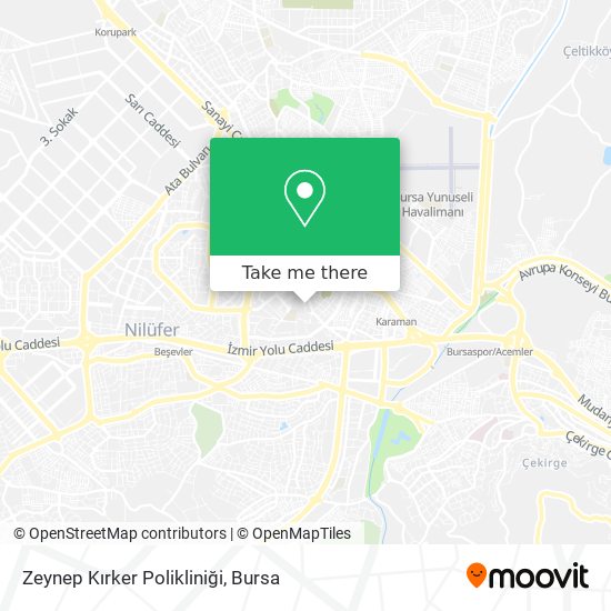 Zeynep Kırker Polikliniği map