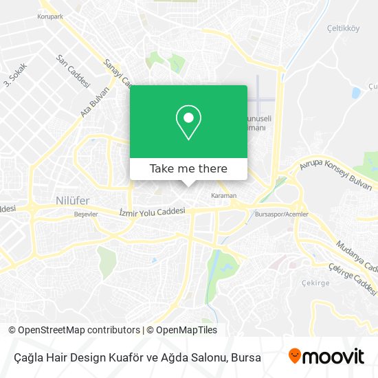 Çağla Hair Design Kuaför ve Ağda Salonu map