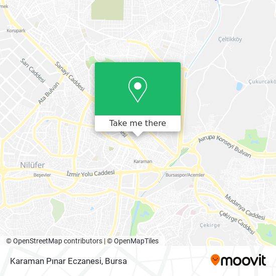 Karaman Pınar Eczanesi map