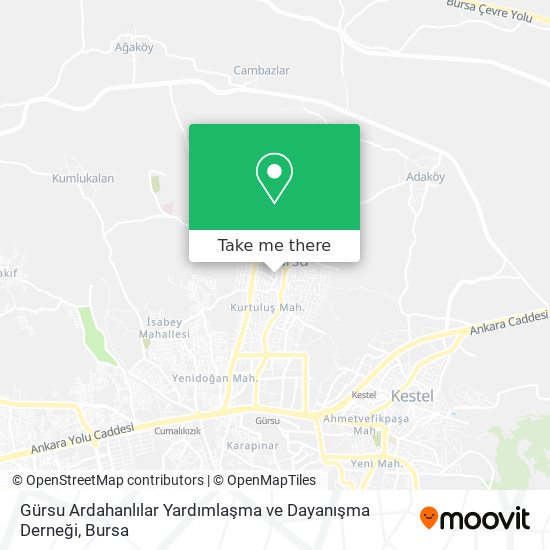 Gürsu Ardahanlılar Yardımlaşma ve Dayanışma Derneği map