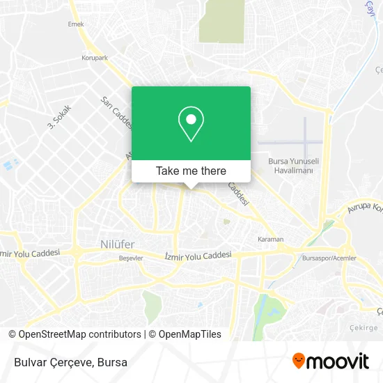 Bulvar Çerçeve map