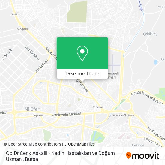 Op.Dr.Cenk Aşkalli - Kadın Hastalıkları ve Doğum Uzmanı map