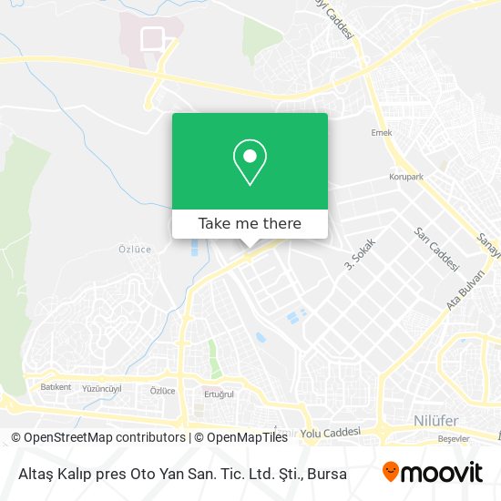 Altaş Kalıp pres Oto Yan San. Tic. Ltd. Şti. map