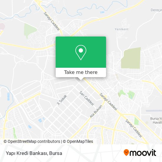 Yapı Kredi Bankası map