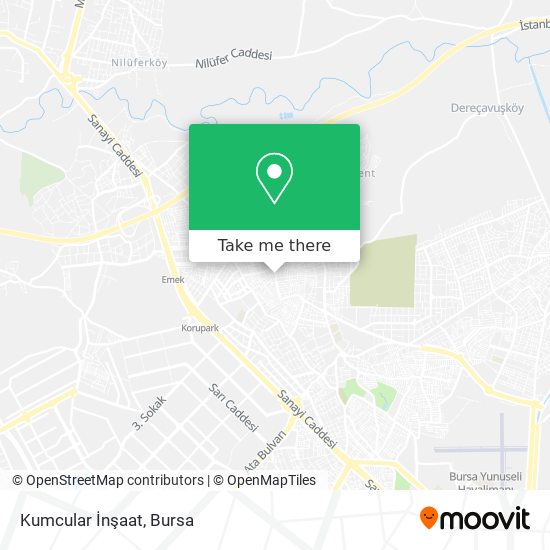 Kumcular İnşaat map