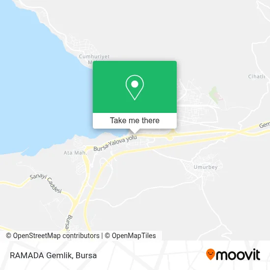 RAMADA Gemlik map