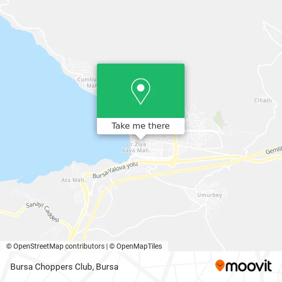 Bursa Choppers Club map