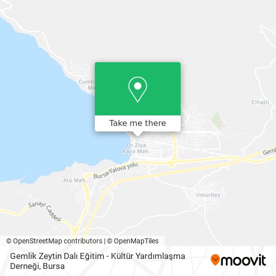 Gemlik Zeytin Dalı Eğitim - Kültür Yardımlaşma Derneği map