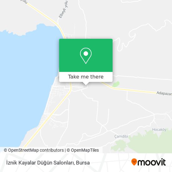 İznik Kayalar Düğün Salonları map