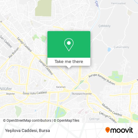 Yeşilova Caddesi map