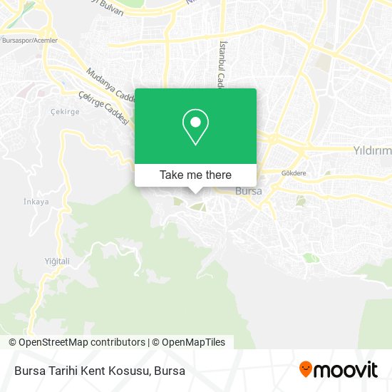 Bursa Tarihi Kent Kosusu map