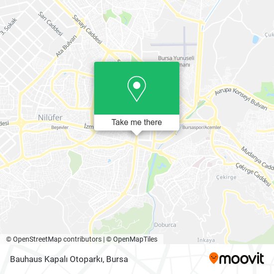 Bauhaus Kapalı Otoparkı map