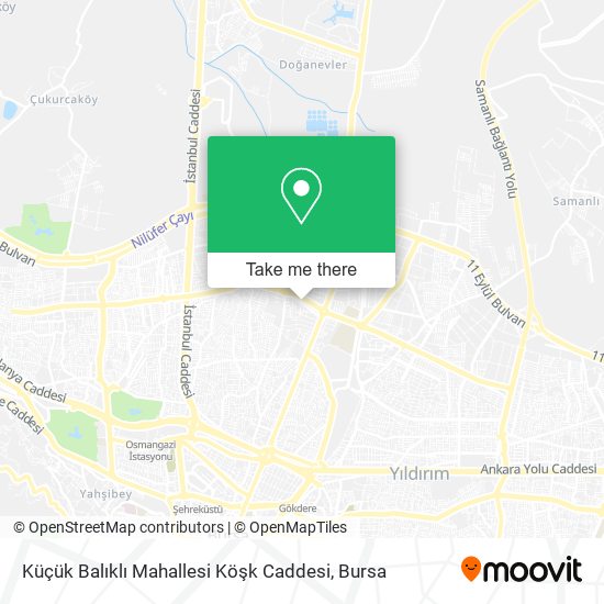 Küçük Balıklı Mahallesi Köşk Caddesi map