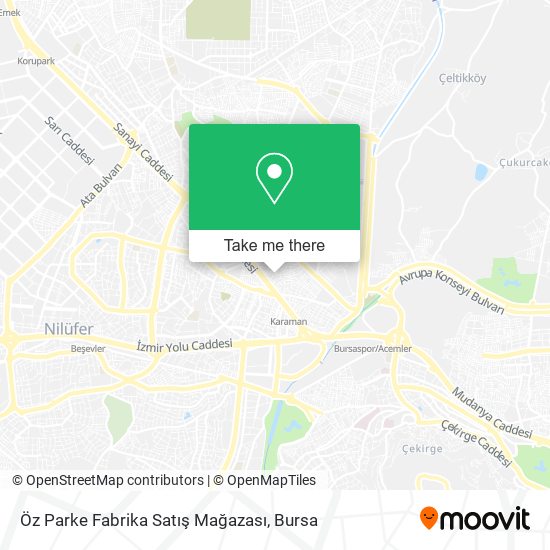 Öz Parke Fabrika Satış Mağazası map