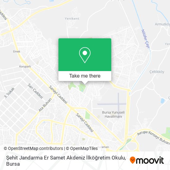 Şehit Jandarma Er Samet Akdeniz İlköğretim Okulu map