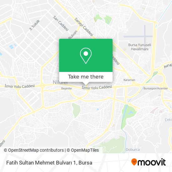Fatih Sultan Mehmet Bulvarı 1 map
