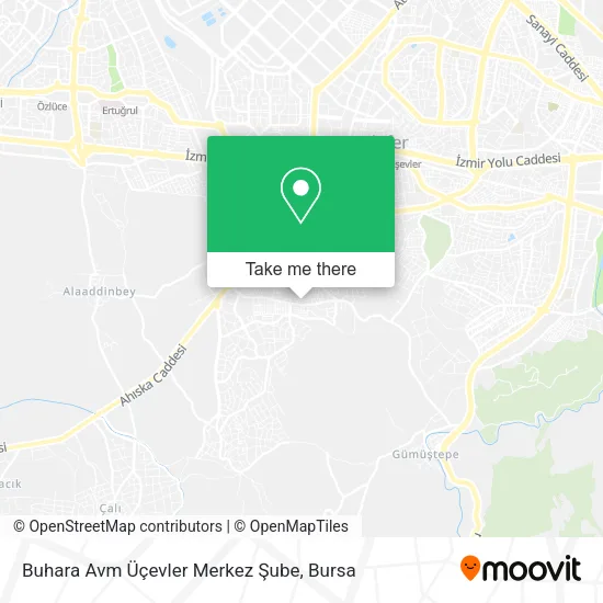 Buhara Avm Üçevler Merkez Şube map