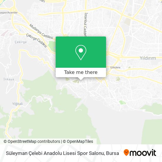 Süleyman Çelebi Anadolu Lisesi Spor Salonu map