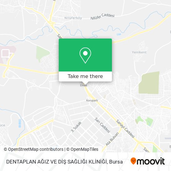 DENTAPLAN AĞIZ VE DİŞ SAĞLIĞI KLİNİĞİ map