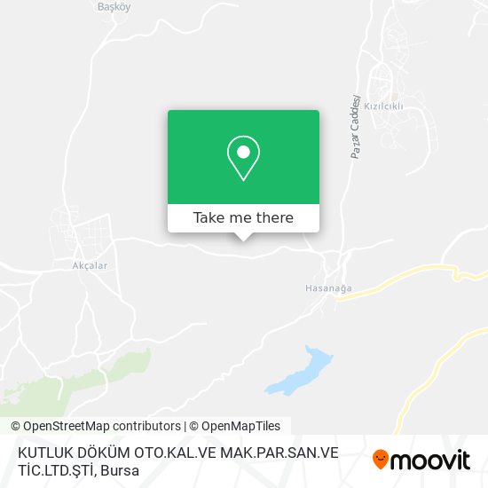 KUTLUK DÖKÜM OTO.KAL.VE MAK.PAR.SAN.VE TİC.LTD.ŞTİ map