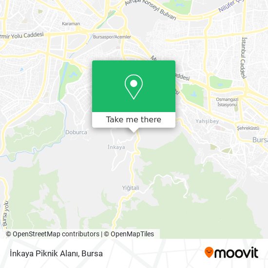 İnkaya Piknik Alanı map