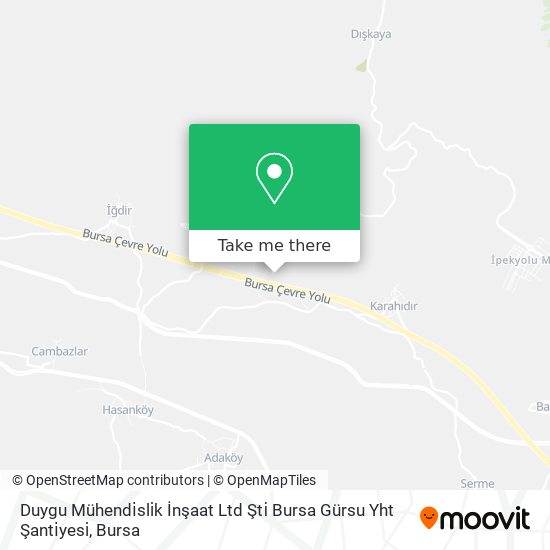 Duygu Mühendi̇sli̇k İnşaat Ltd Şti̇ Bursa Gürsu Yht Şanti̇yesi̇ map