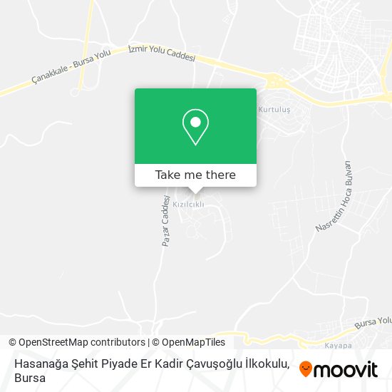 Hasanağa Şehit Piyade Er Kadir Çavuşoğlu İlkokulu map