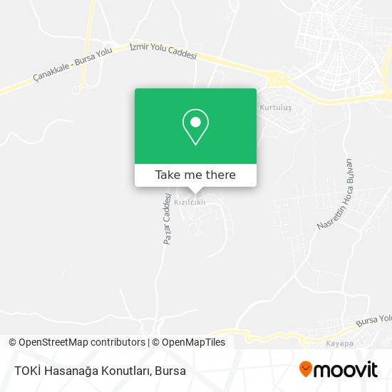 TOKİ Hasanağa Konutları map