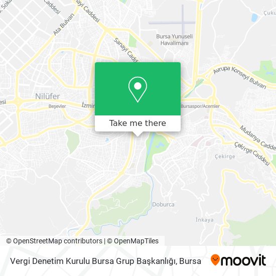 Vergi Denetim Kurulu Bursa Grup Başkanlığı map