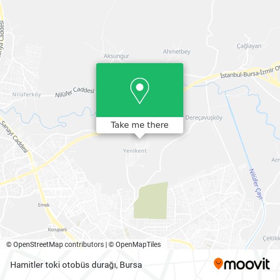 Hamitler toki otobüs durağı map