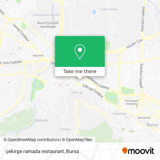 çekirge ramada restaurant map