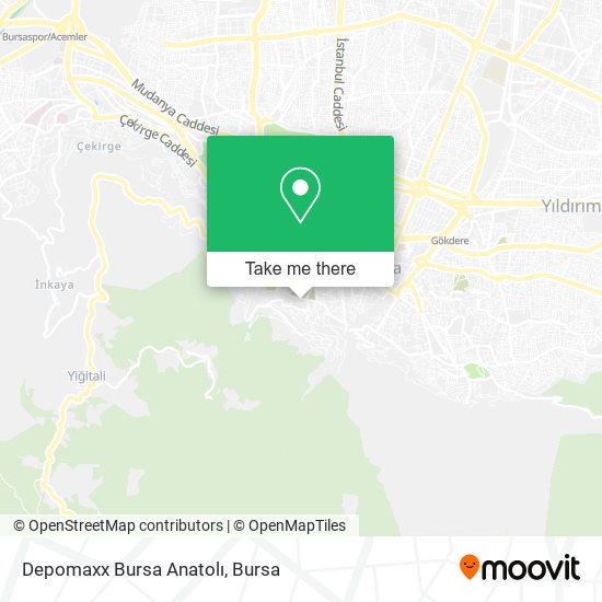 Depomaxx Bursa Anatolı map